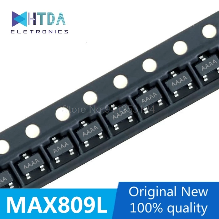 50pcs/lot MAX809L MAX809LEUR AAAA  SOT23  In Stock