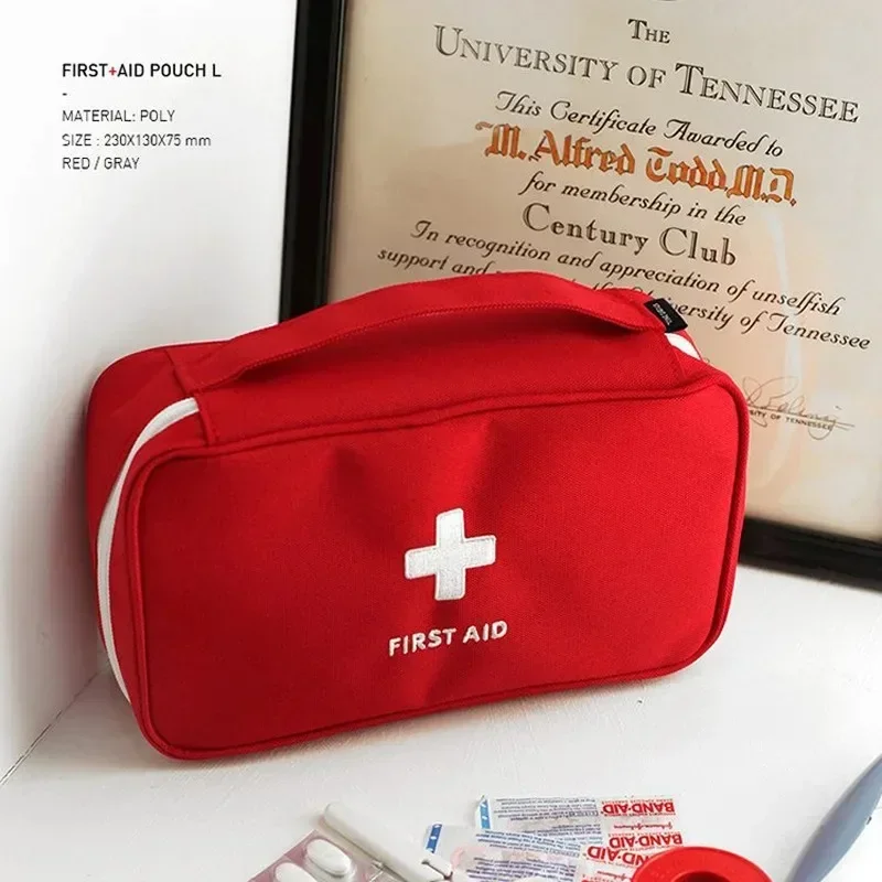 Bolsa de almacenamiento portátil para primeros auxilios, bolsa de medicina de emergencia, organizador de supervivencia al aire libre, paquete de Kits de emergencia, accesorios de viaje