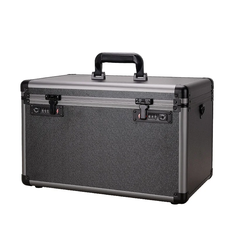 Password storage box Thickened privacy file storage Locked storage box Car finishing box