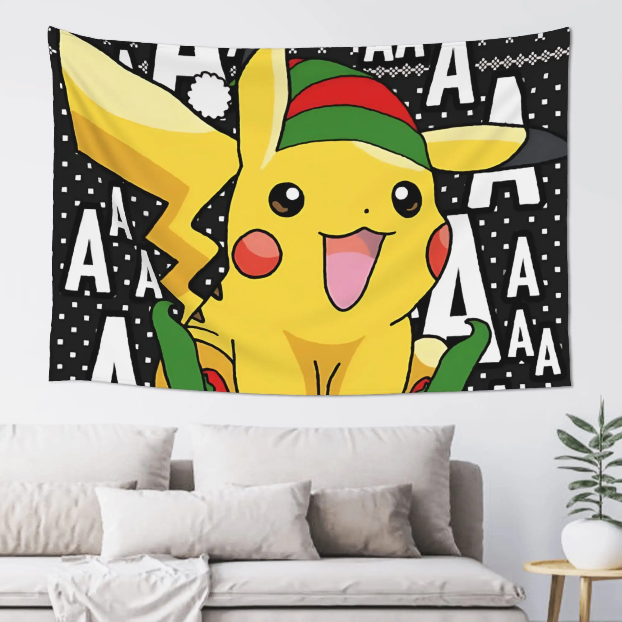 tapete-de-natal-com-tema-de-pikachu-estilo-«cutecore»-para-decoracao-de-quarto-para-pendurar-na-parede-tapete-decorativo-um-acessorio-interessante-para-o-quarto