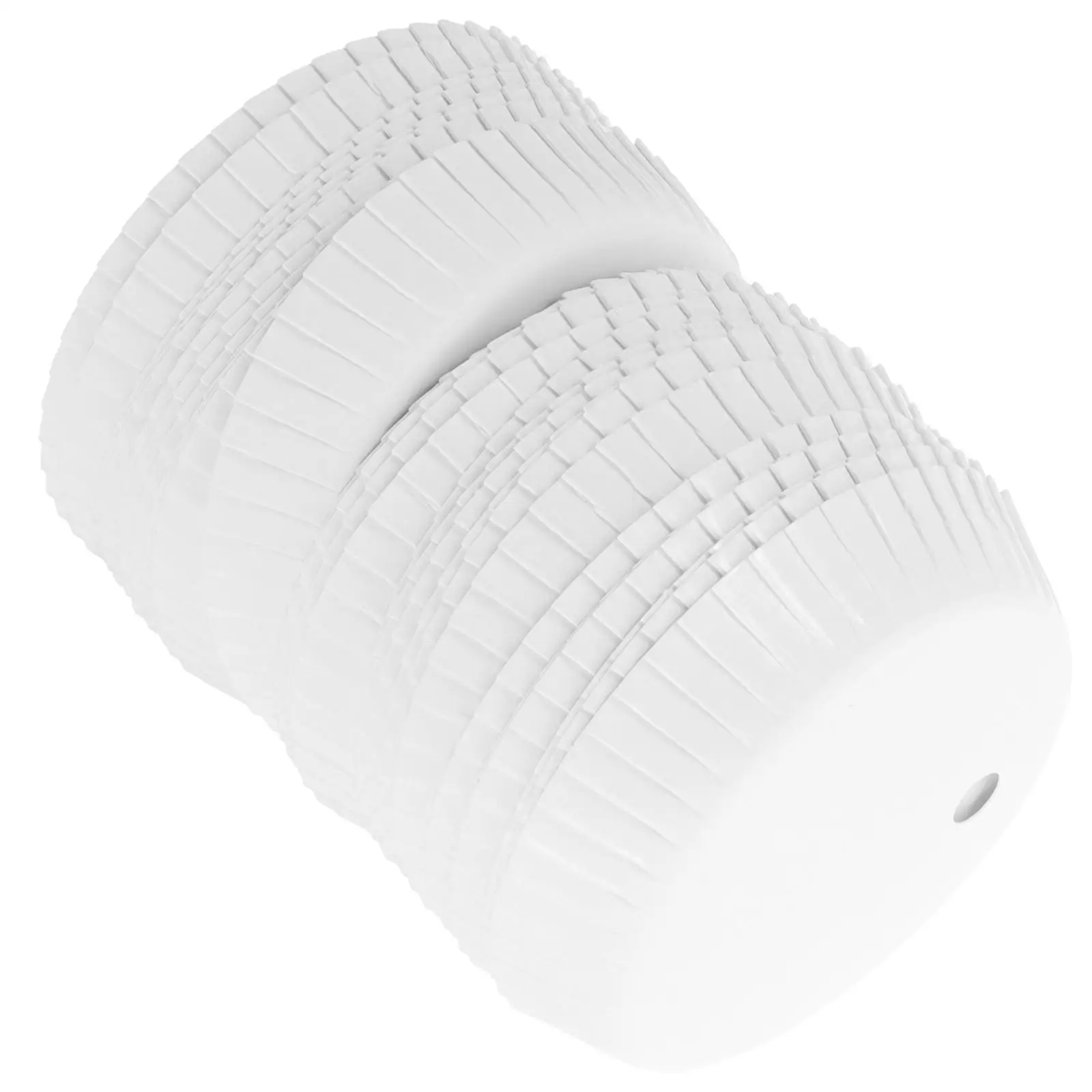 

100 шт. бумажные крышки 65 мм, белые одноразовые штабелируемые крышки для бумажных стаканчиков, чехлы для напитков, гигиенические пылезащитные крышки для хранения