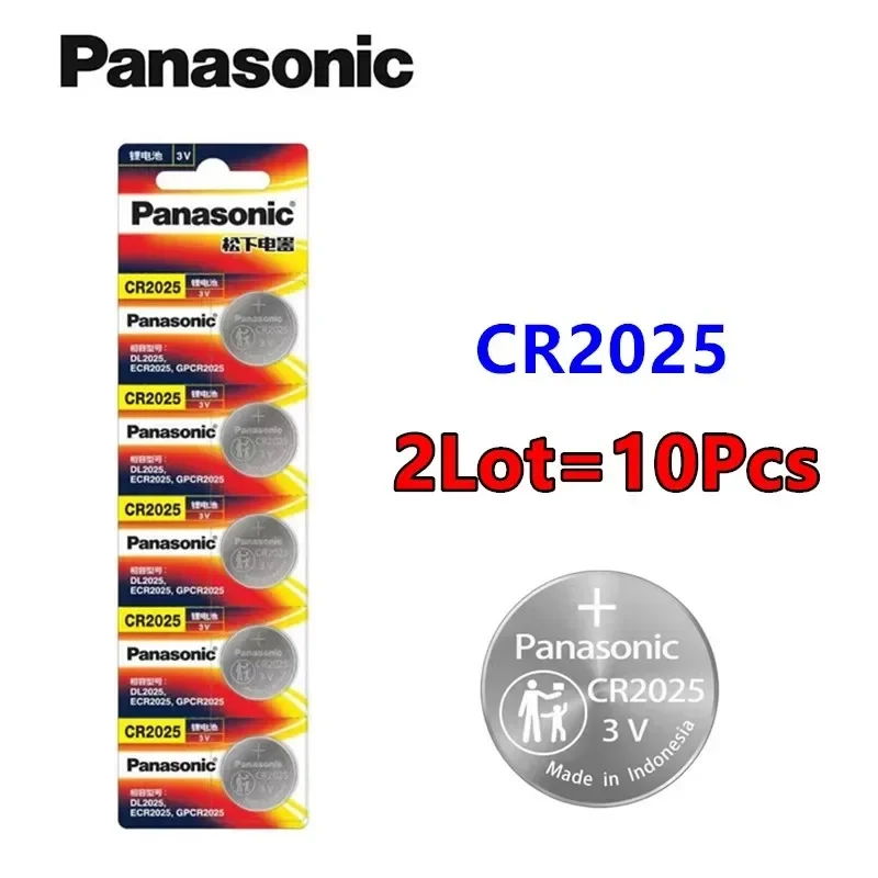 10 peças originais panasonic cr2032 cr2025 cr2016 cr1632 cr1616 cr1620 cr2450 cr2430 bateria de lítio cr2032 bateria cr 2032