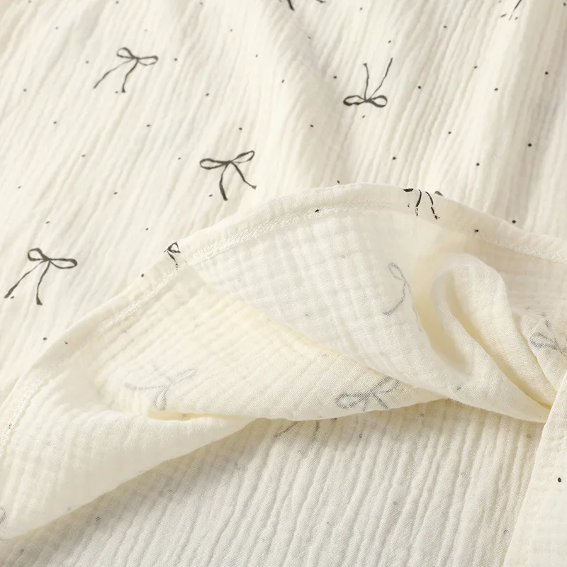 2026 Neues Frühlings- und Herbst-Damen-Pyjama-Set aus 100% Baumwolle, süßes und niedliches zweiteiliges Hausbekleidungs-Set mit Rundhals-Hoodie und Spitze – Detail 7