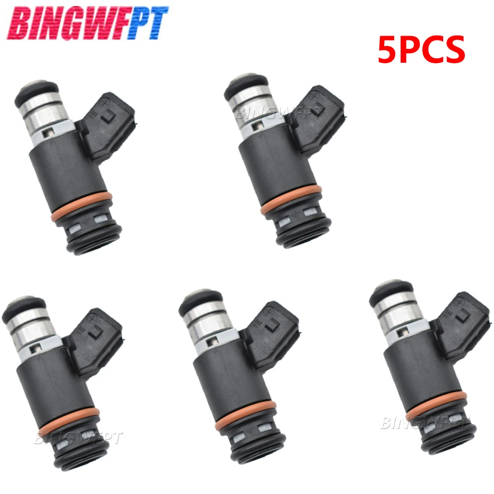 5PCS High quality Fuel Injector IWP076 IWP-076 021906031B 021 906 031B 805000348303 For VW CORRADO SHARAN VENTO GOLF PASSAT BORA