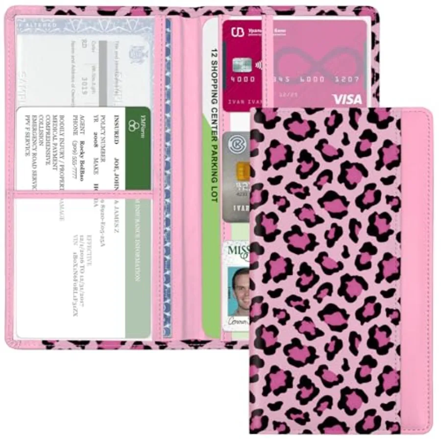 

Car Registration and Insurance Holder, with Magnetic Closure for License, Cards and Documents, All Vehicle Needs and Car Access