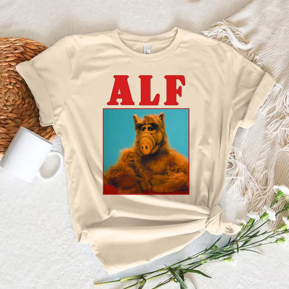 Alf tshirt women quick dry elegant anime tshirt girl harajuku graphic clothes