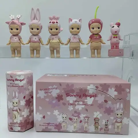 Mini Sonny Pink Cherry Blossom Series Blind Box Toys Mystery Box Lucky Collect Model Gifts