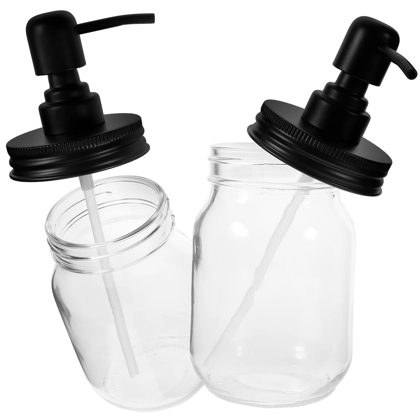 

2 Pcs Ketchup Dispenser Coffee Syrup Pump with Storage Jar Honey Condiment Container Lid