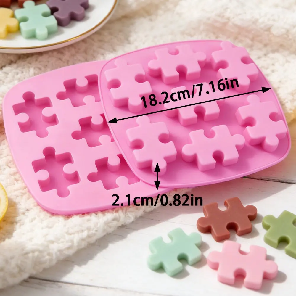 7 Cavity Puzzle Candle Silicone Mold Irregular Geometry Resin Soap Resin Making DIY Home Ornaments DIY Birthday Party Decoration