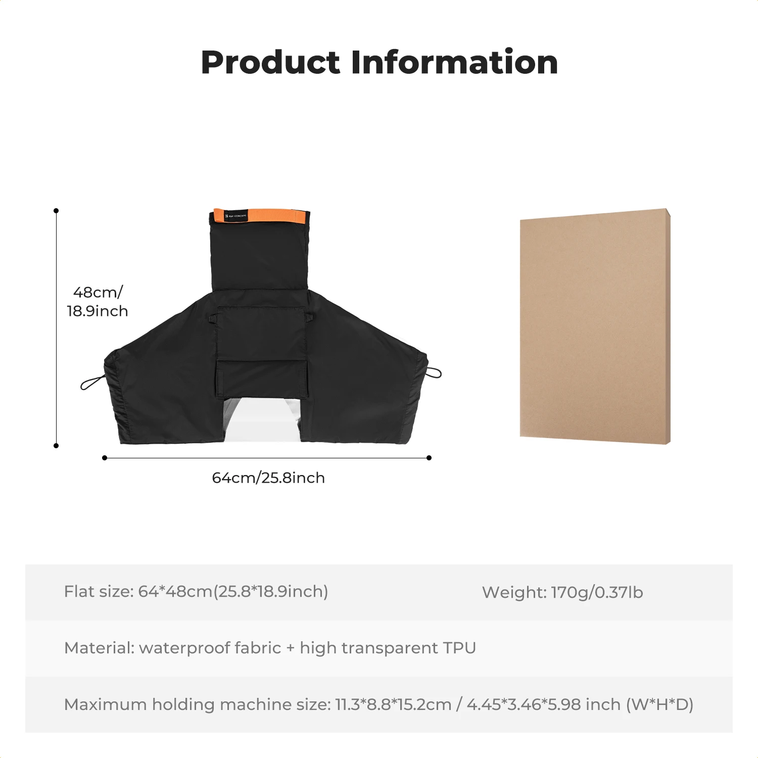 K & F Concept Clear View дождевик для камеры водонепроницаемый плащ дождевик аксессуары для DSLR-камеры для Canon Nikon Sony дождевик