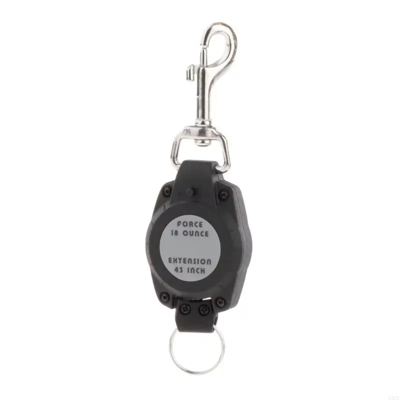 XXUF Dụng Cụ Lặn Rút Dây 43 ''Thép Kim Loại Có Thể Thu Vào Dây Thiết Bị Trung Bình Người Giữ Tethers Có Khóa Thợ Lặn Phụ Kiện