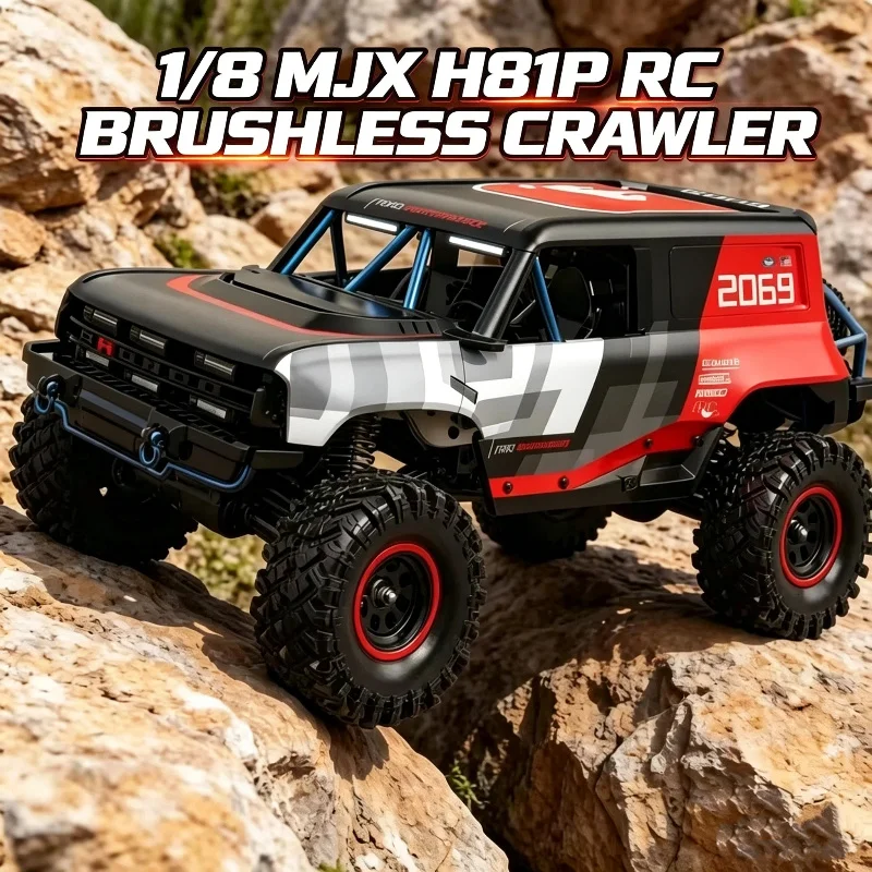 New 1/18 MJX H18P Remote Control Off-Road Climbing Car Simulation Ford RC Electric Brushless High-Speed 4WD Model With Light Toy
