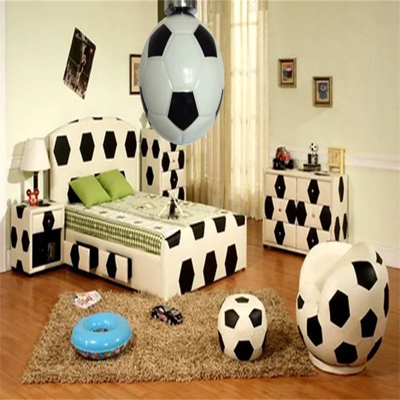 

Modern children's pendant lamp LED lamp bedroom study football chandelier for voltage 90-260V Z 35
