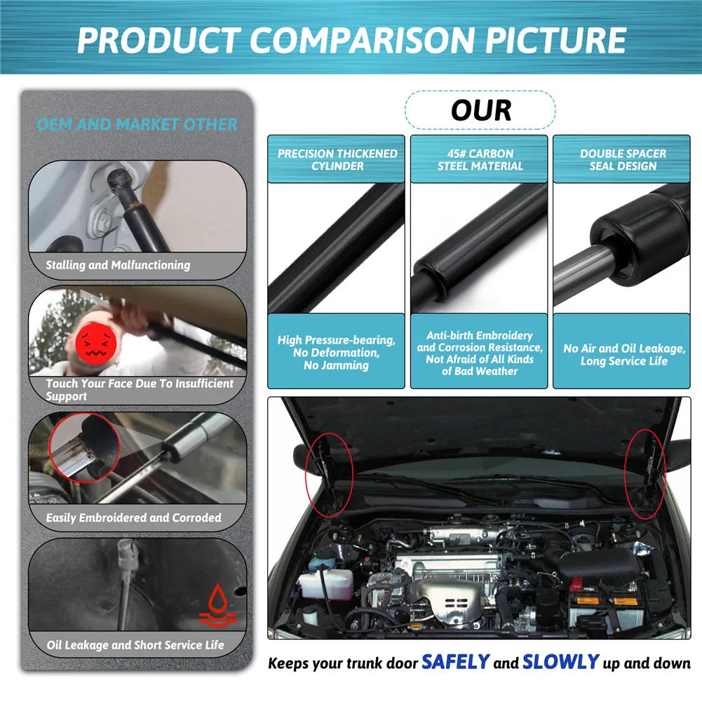 Car Front Hood Lift support Struts For Toyota Camry Vienta SXV20 MCV20 1997-2001 Car Accessories