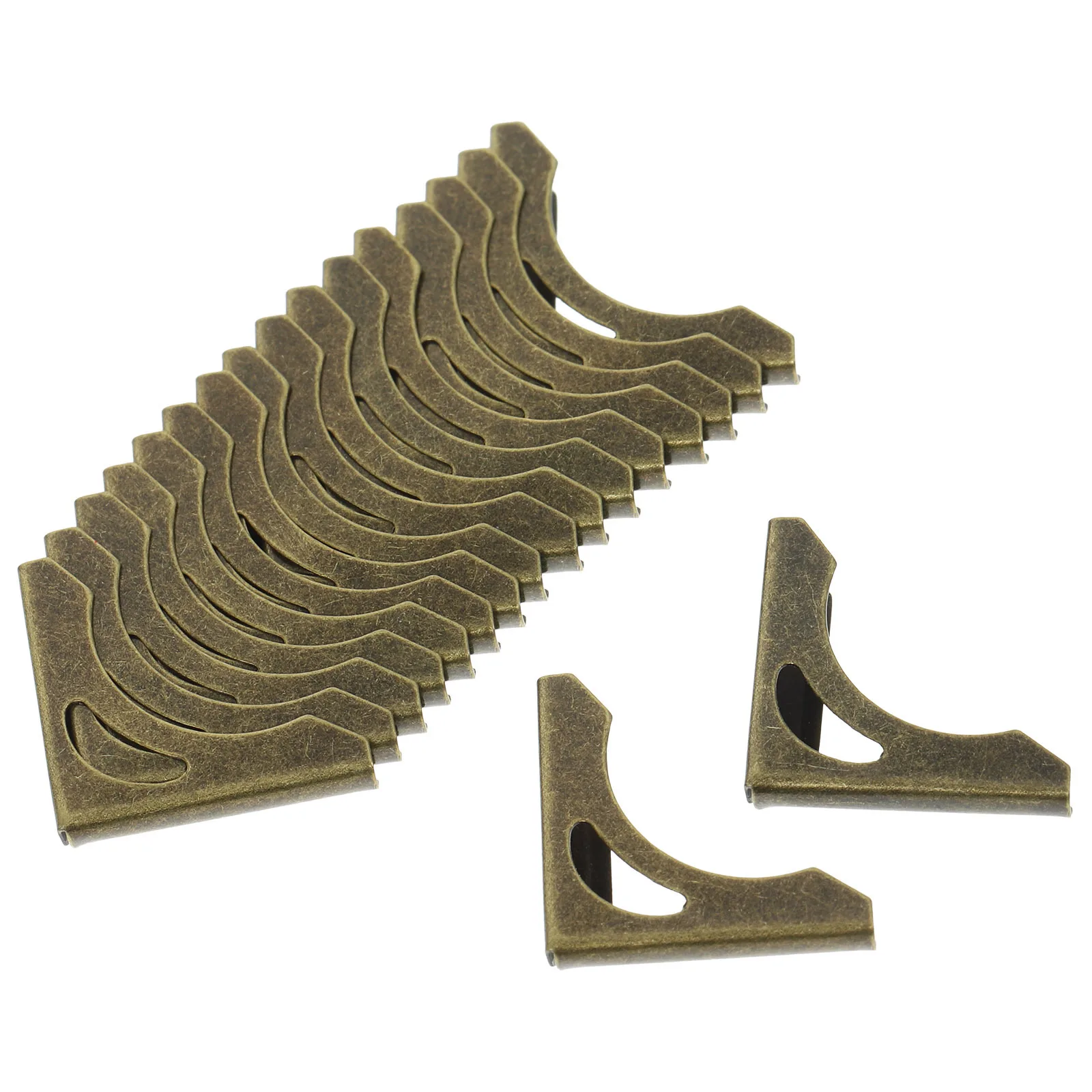 

50Pcs Decorative Metal Book Corner Protectors Vintage for Protecting Notebooks Albums Menus Folders Scrapbook DIY