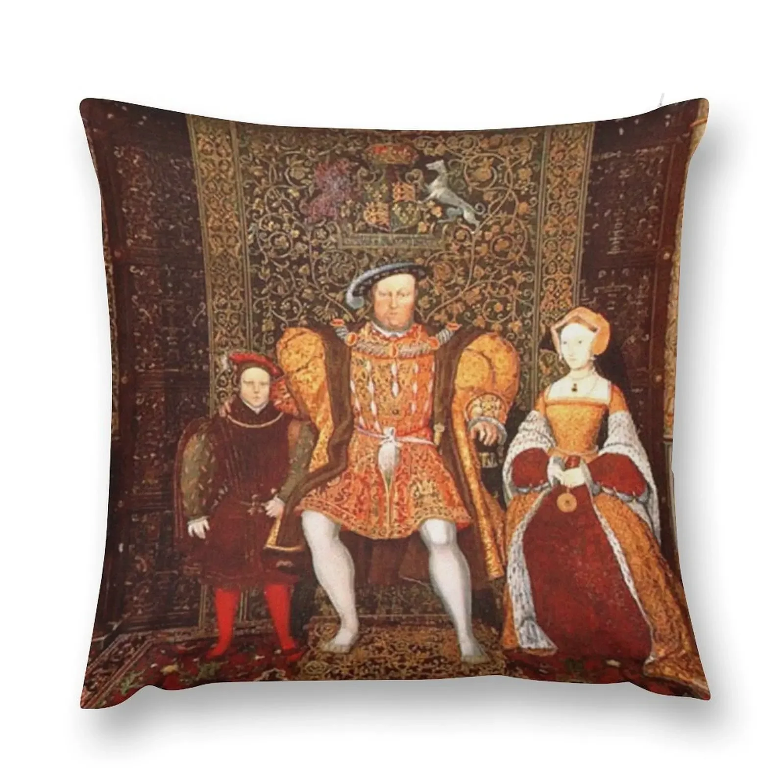 Family of Henry VIII, Whitehall Throw Pillow christmas supplies christmas ornaments 2025 Cushion Cover Luxury pillow