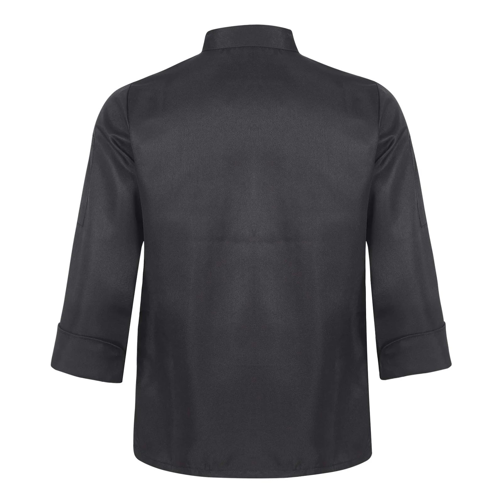 Chaqueta de Chef con bordado de letras para hombre y mujer, Tops de cuello alto, ropa de trabajo de cocina, uniforme de cocinero con bolsillos