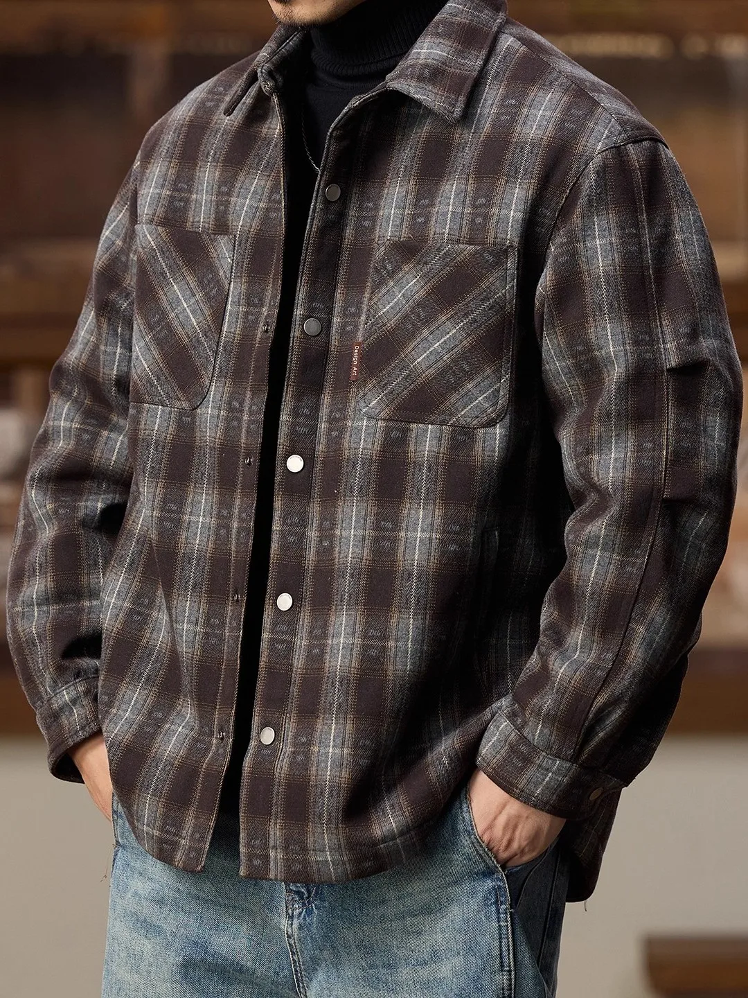 

Мужская зимняя куртка в американском ретро-стиле, большого размера, в клетку, с отложным воротником, утепленная, теплая, повседневная, легкая, для молодежи