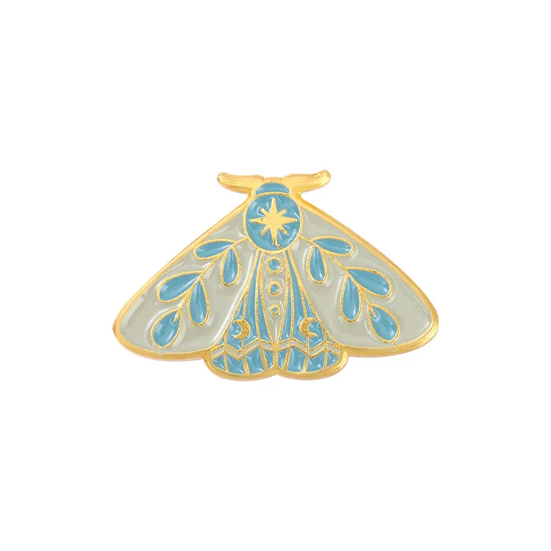 Wholesale 50pcs Butterfly Enamel Lapel Pins Insect Metal Badge Pin Child Kids Brooch Jewlery Accessories Gift