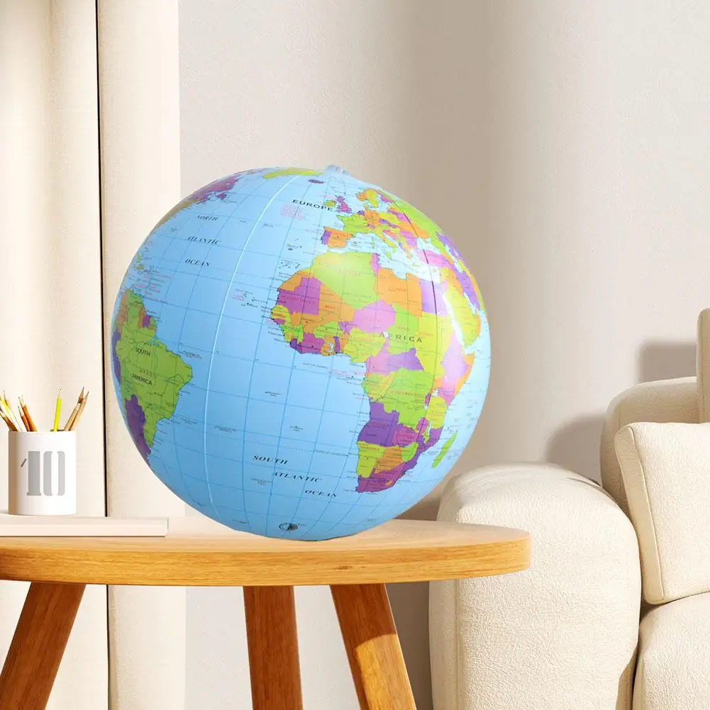 Aufblasbarer Globus, Strandball, Spielzeug, 12/16 Zoll Karte, pädagogischer Geographie-Lehrballon für Kinder und Erwachsene, kreatives Geschenk – Detail 7