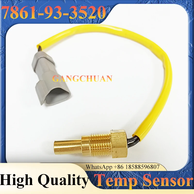 7861-93-3520 Water Temperature Sensor for Excavator PC400-7 PC450-7 PC450-8 Wheel Loader WA800 WA900 7861933520
