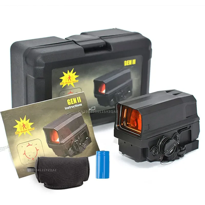 GEN II Holografische Red Dot Sight Tactische Jacht Richtkijker voor Milsim Airsoft w/20mm Picatinny Rail Mount met volledige markeringen
