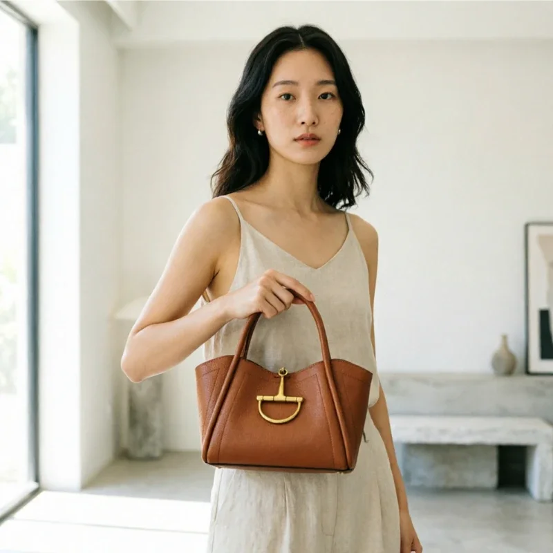 Fashionable Crossbody Bag For Women, Leather Shoulder Bag In Classic Elegant Style By Popular Luxury Brands