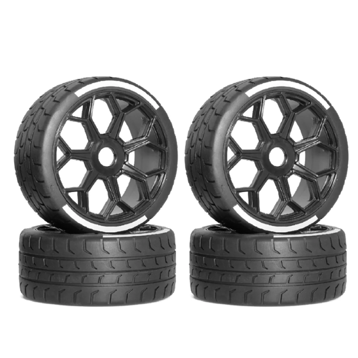

IINBD-4pcs 42/102 Tire Tyre 17mm Wheel Hex for 1/7ARRMA INFRACTION