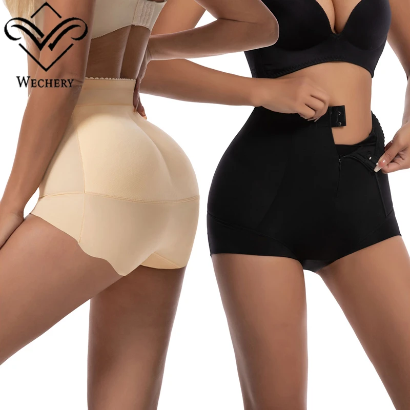 

Wechery Women's Underwear Pushup Panties Lifts Buttocks Woman Sexy Body Shaper Butt Pads Tummy Control Shapewear