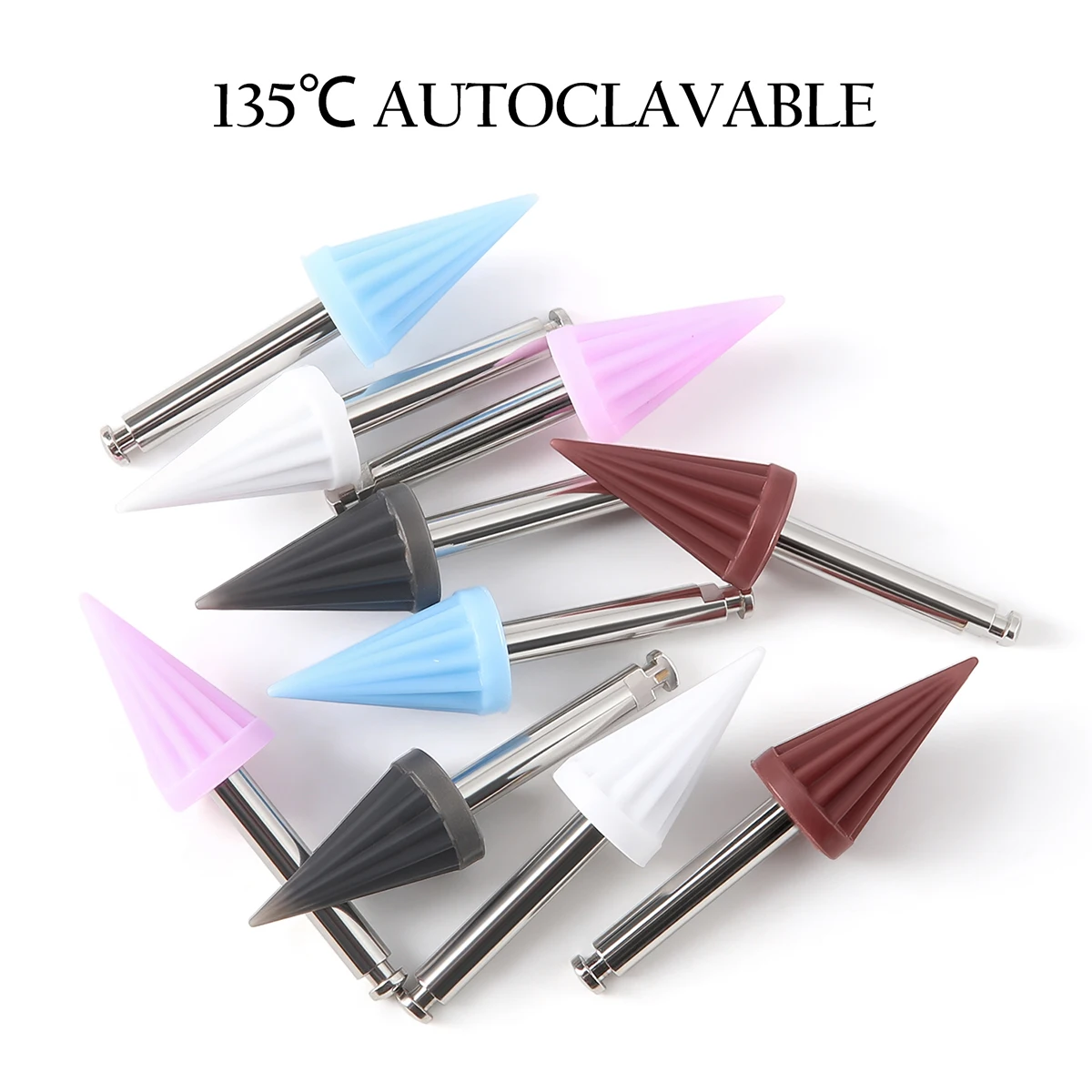 

10 шт./компл., щетка для полировки зубов, инструмент для стоматолога, резиновая силиконовая коническая чашка для полировки, средства для отбеливания зубов AZDENT