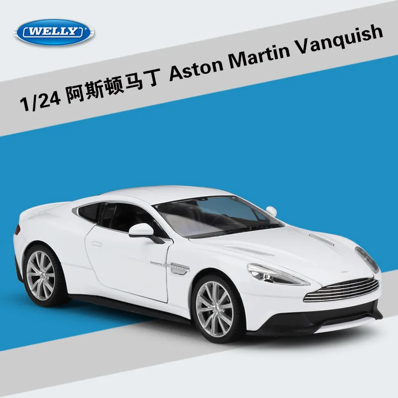 

Модель автомобиля Welly 1:24 Aston Martin VANQUISH из сплава, отлитые и игрушечные автомобили, коллекционные подарки, транспортировка без пульта дистанционного управления B185