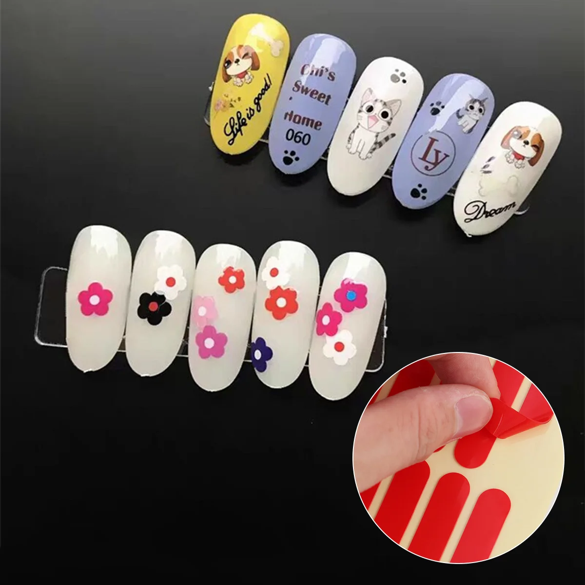 3 stuks creatieve kristalpasta dubbelzijdige tape zware waterdichte weerbestendige sterke lijm voor nail art gereedschap