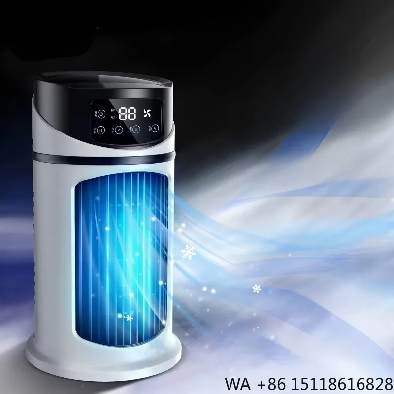 Portable Smart Ac Mist Air Conditioner Small USB Cooler Fan Digital Mini Water Cooling Air Cooler Fan for Summer