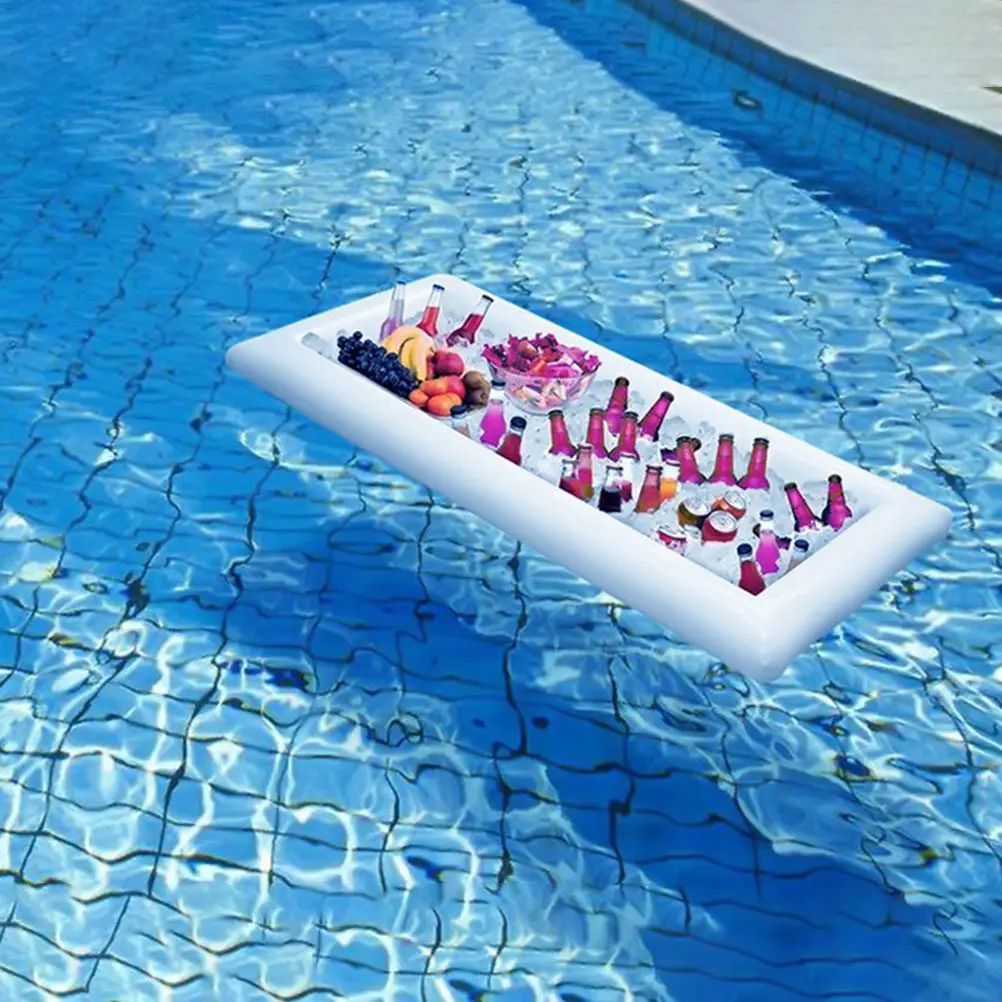 Inflatable Ice Bucket Foldable PVC Beverage Cooler for Pool Outdoor Barbecue Kitchen Party Supplies