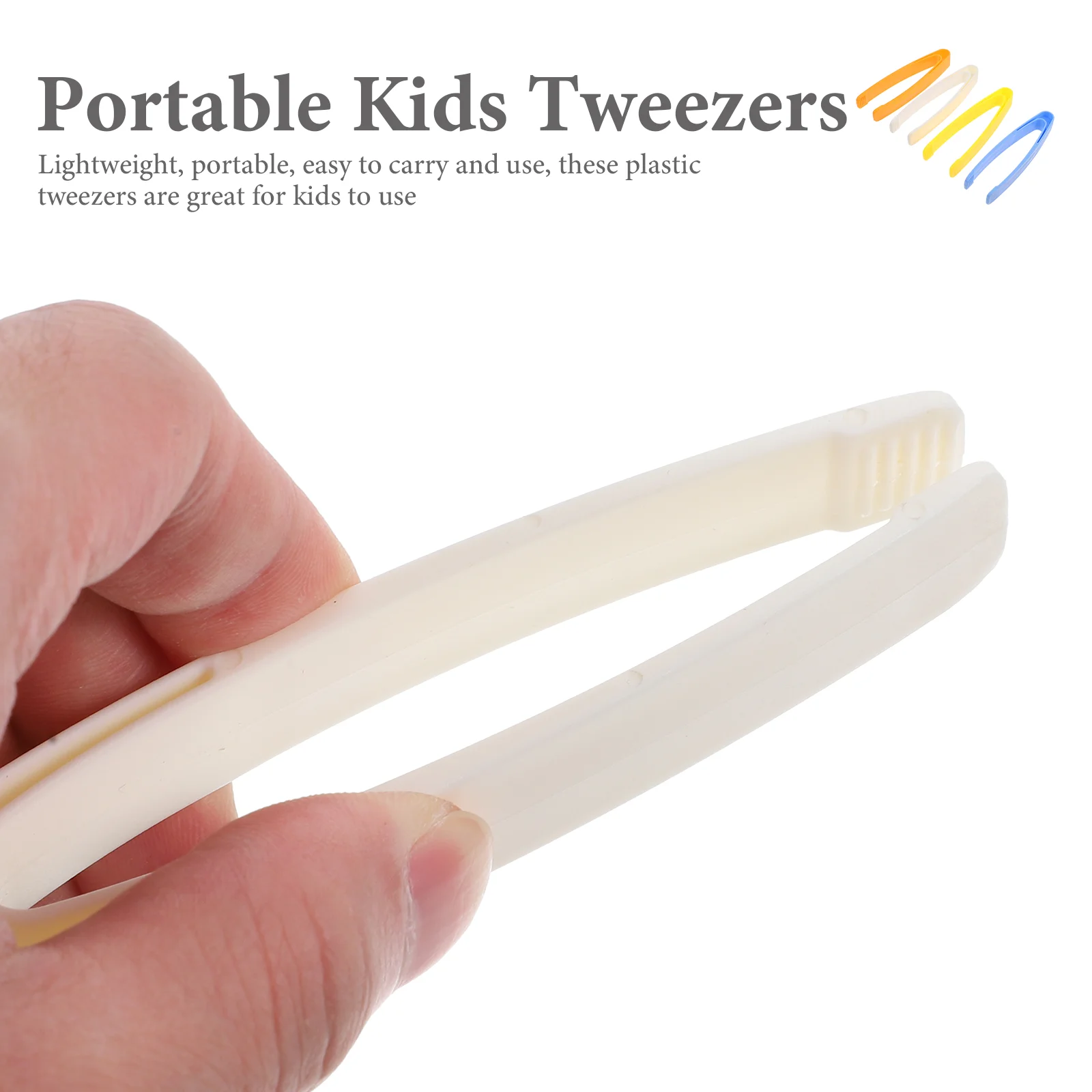 20 Pcs Crafts Outdoor Tweezers Child Mini Tongs for Serving Plastic School Teaching Aid