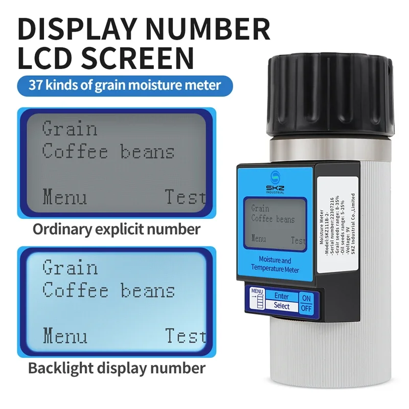 Peanuts Paddy Moisture Meter Raw Cashew Nut Rice Coffee Bean Corn Cocoa Bean Moisture Analyzer