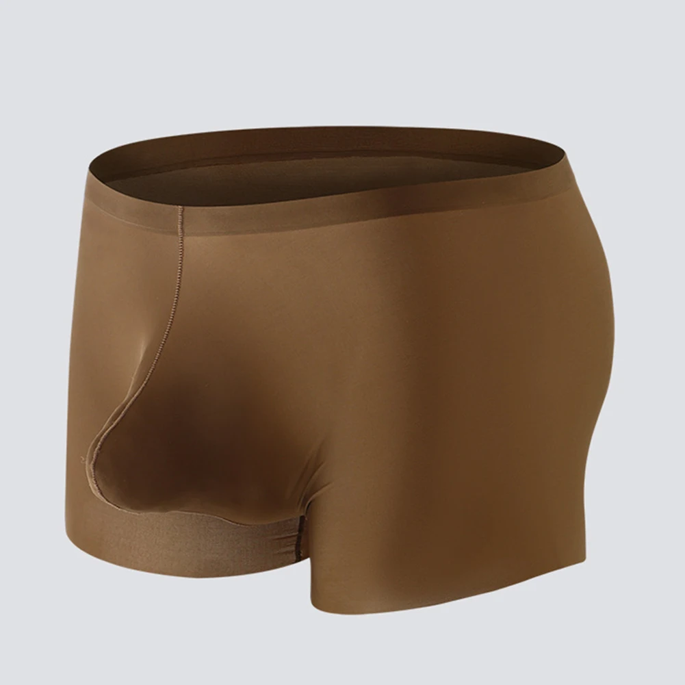 Men Sexy Seamless Brazilian Underwear Boxer Brief Pouch Sexy Lingerie Mid-rise Trunks Panties Shorts Underpants Men's Clothing