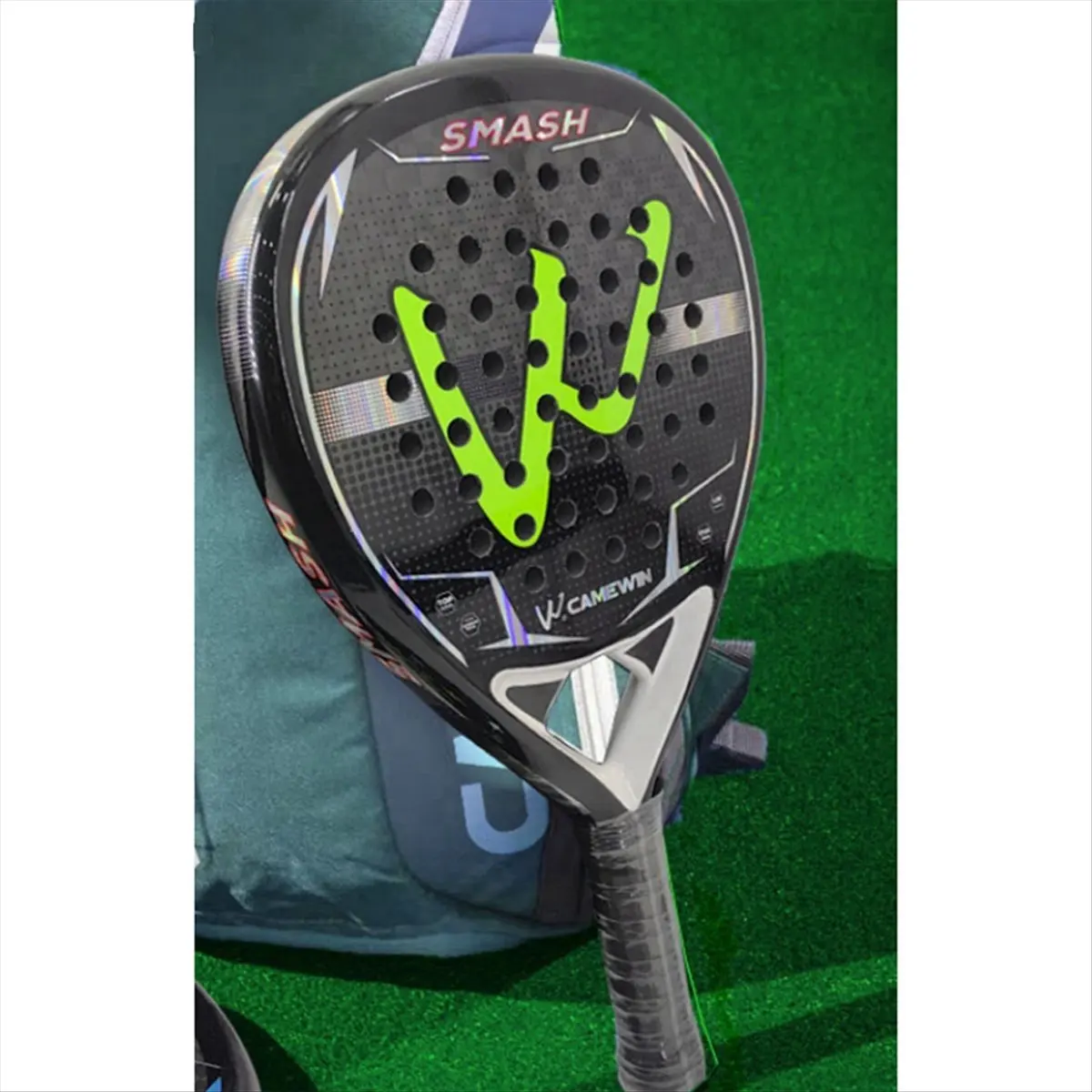 

Ракетка для пляжного тенниса ABJV 12K, полностью углеродное волокно с памятью EVA Flex Foam Core, теннисная ракетка и сумка для ракеток