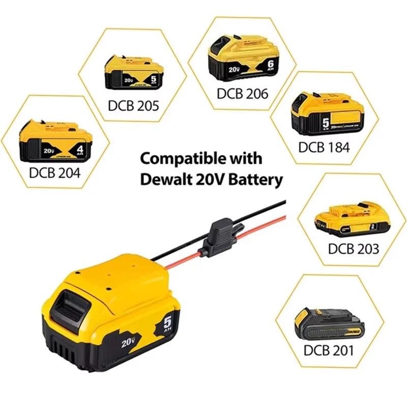 Car Jump Starter Car Booster for Dewalt 18V 20V Battery DCB203 DCB230 Emergency Booster Starting Device Jump Start Tool