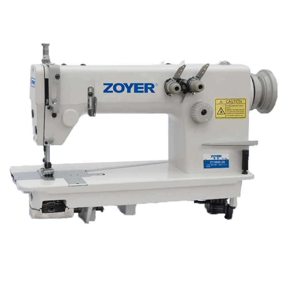 

ZY3800-2B Double Needle Lockstitch Sewing Machine Industrial Use Manual Feed Mechanism Garments Leather Industries Available New