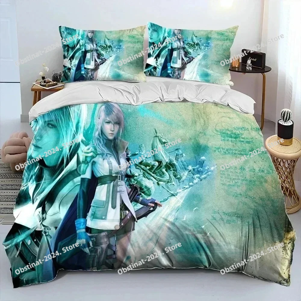 

Duvet Cover Pillowcase Final Fantasy Series Games Bedding Set Adult Boy Girl Bedroom Decoration Children Single Double LargeSize