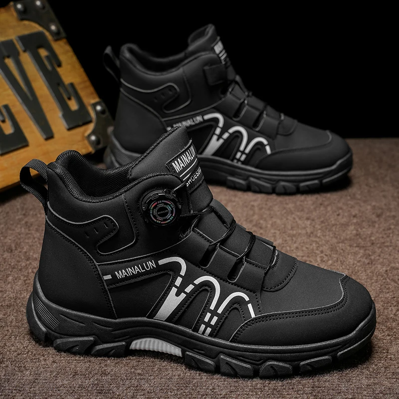 Men's high top boots, comfortable and easy to wear, suitable for daily wear, commuting, gatherings, fashionable men's boots