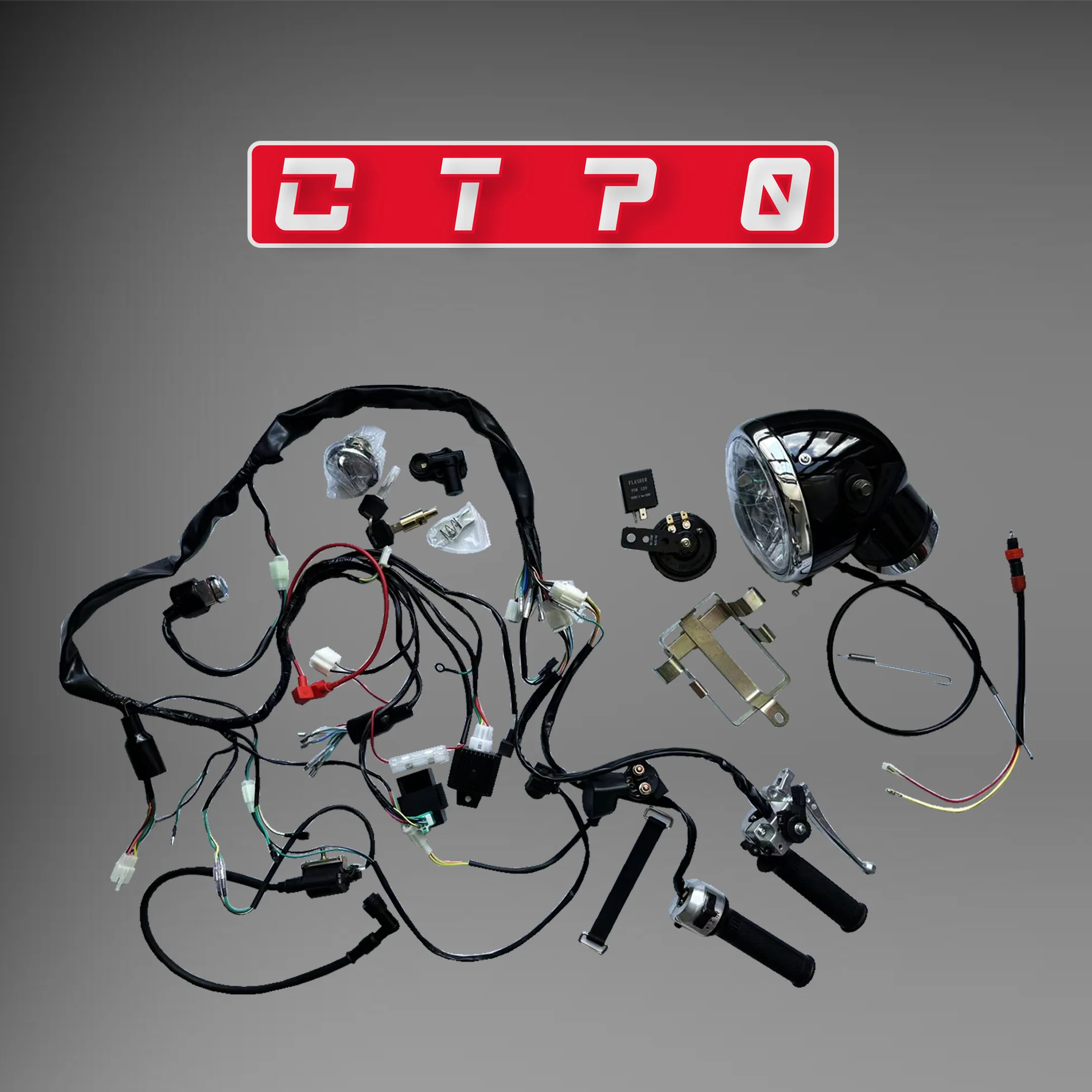 CT70 12V Harness kit Motorcycle Electrical Component Wiring Harness with Headlights for DAX CT70