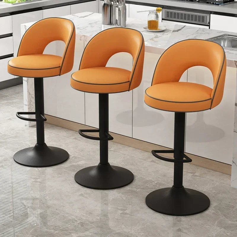 Nordic High Bar Stool Kitchen Manicure Accent Home Bar Table Swivel Dining Chairs Luxury Taburete Alto Bar Furniture YX50BY