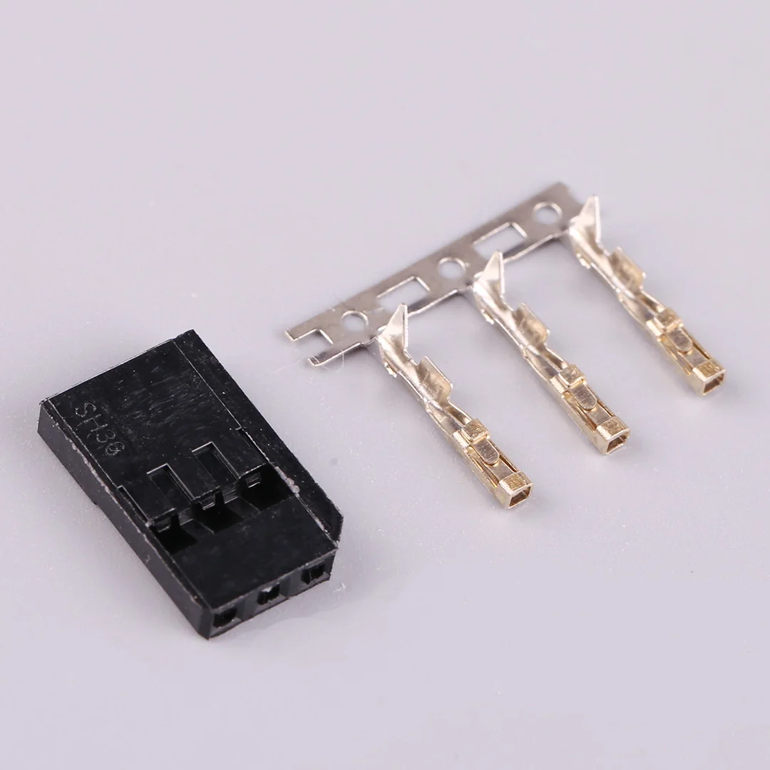 AMASS 10 ensembles AMASS JR Kit de prise Servo plaqué or boucle Anti-lâche connecteur mâle femelle pour avion UAV/Drone Servo FUTABA JR
