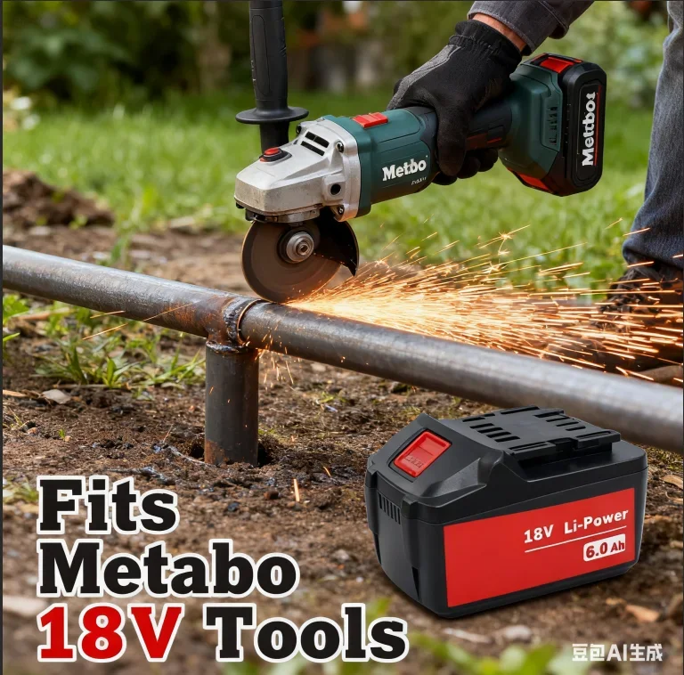 Аккумулятор Metabo 18 В, 6,0 Ач, аккумуляторный электроинструмент для новеров, совместимый с дрелями, драйверами, гаечными ключами, молотками, номер детали 625592000NICE