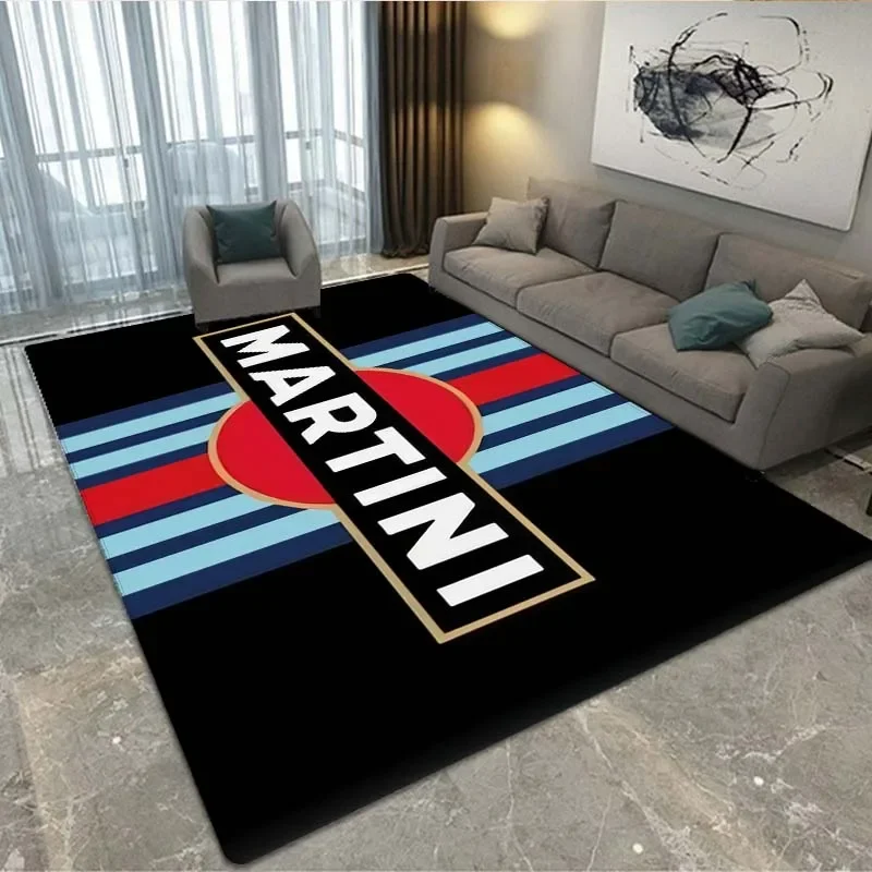 3D Martini  Logo Carpet Living Room Bedroom Decoration Bathroom Entrance kitchens Non Slip Area Rug Yoga Doormat Home Decor