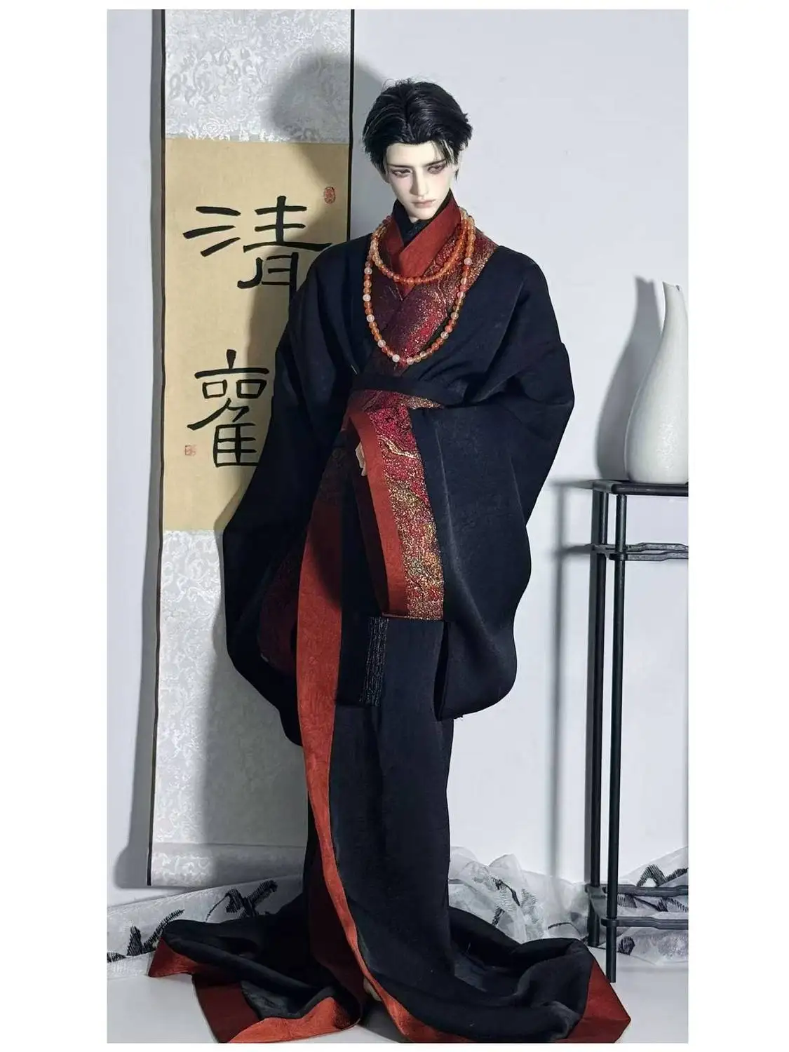 1/3 Doll's Clothes Suit for 70-75cm Male Bjd Doll Chinese Ancient Clothing Dress Up Toys Play House Doll Accessories, No Doll