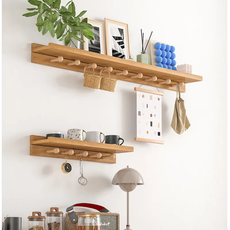 Multifunctional Storage Rack for Living Room, Solid Wood, Partition Holder, Foyer Creative Clothes, Stable, Load-Bearing C