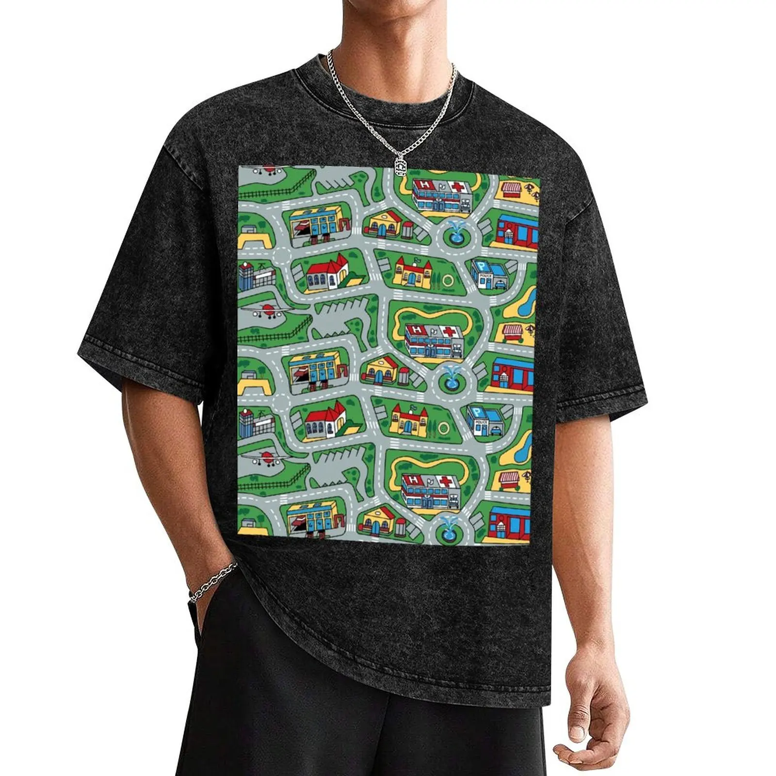 Car City Carpet Road Rug 90s Nostalgic Toy T-Shirt T-Shirt quick-drying heavyweights essential t shirt t shirts for men graphic